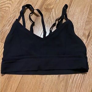 Lulu long line bra black size 2